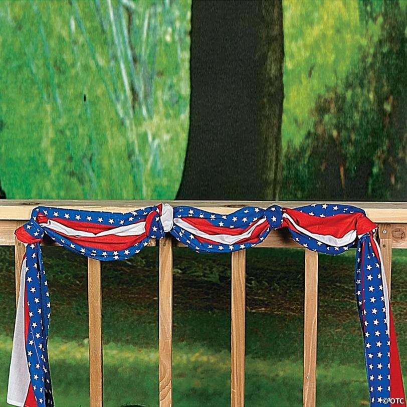20 ft. Patriotic Classic USA Stars & Stripes Polyester Bunting