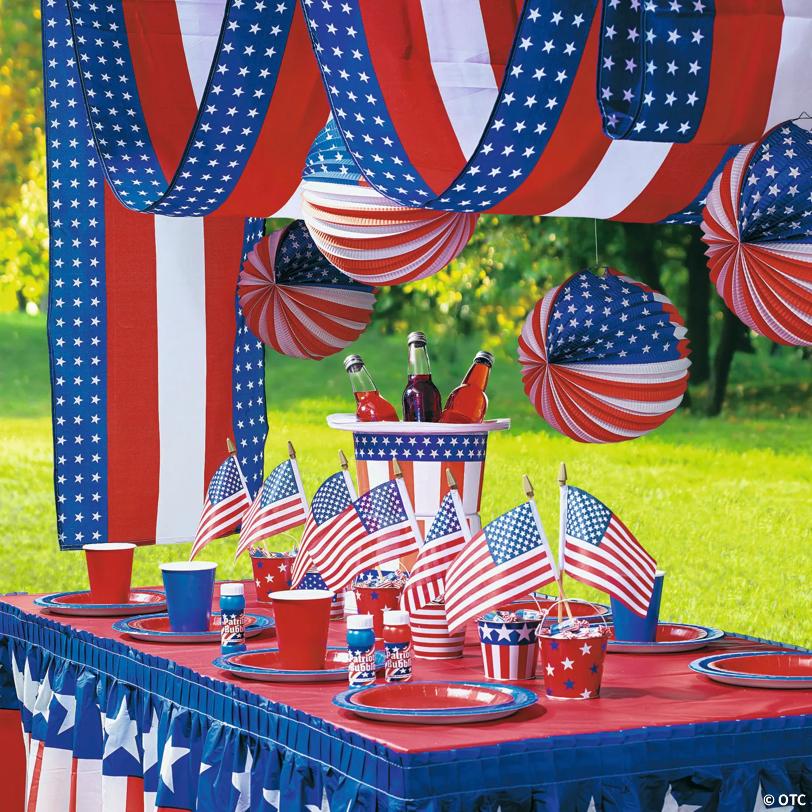 20 ft. Patriotic Classic USA Stars & Stripes Polyester Bunting