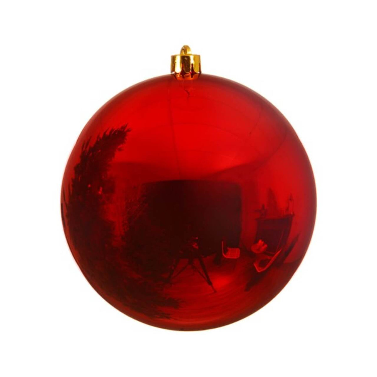 8" Christmas Red Shatterproof Ornament