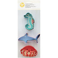 Wilton Metal Under the Sea Cookie Cutter Set, 3-Piece (Seahorse, Jellyfish, Shark)