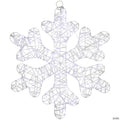 23.5" LED Lighted Twinkle Snowflake Outdoor Christmas Decoration