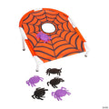24 3/4" x 29" Halloween Spiders & Web Cornhole 7-Pc. Game Set