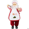 24" Animated and Musical Chef Santa Claus With Hot Cocoa and Cookie Christmas Figure
