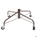 24" Brown Metal Rolling Artificial Christmas Tree Stand  For 6' - 9' Trees