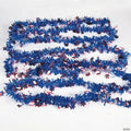 24 Ft. x 2 1/2" Red, White & Blue Patriotic Stars Tinsel Garland
