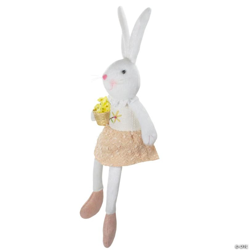 24" Girl Bunny Rabbit Easter and Spring Table Top Figure