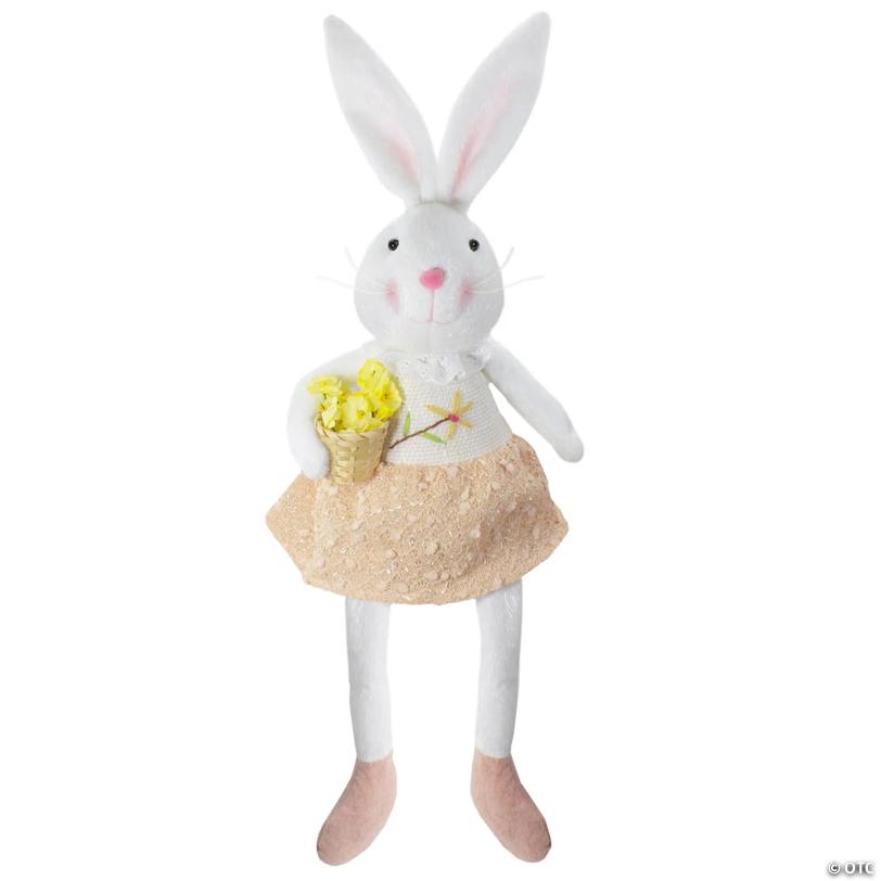 24" Girl Bunny Rabbit Easter and Spring Table Top Figure