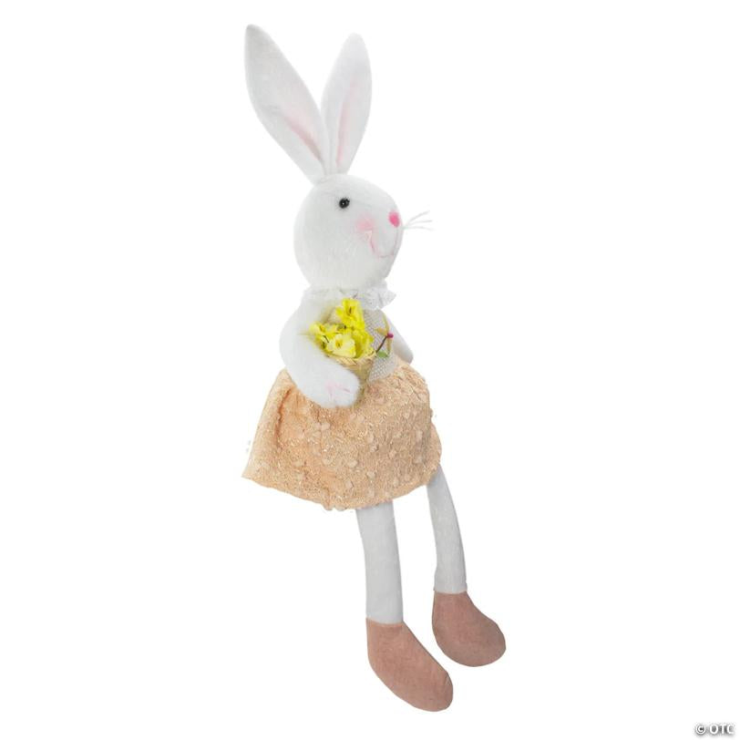 24" Girl Bunny Rabbit Easter and Spring Table Top Figure
