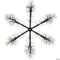24" LED Lighted Snowflake Christmas Decoration  Warm White Lights