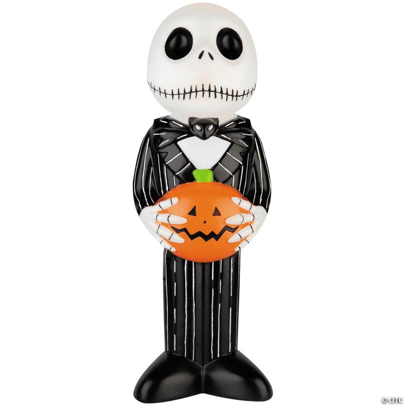 24" Light-Up The Nightmare Before Christmas™ Jack Skellington with Pumpkin Blow Mold Plastic Outdoor Decoration