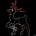 24" Lighted Standing Reindeer Silhouette Outdoor Christmas Decoration