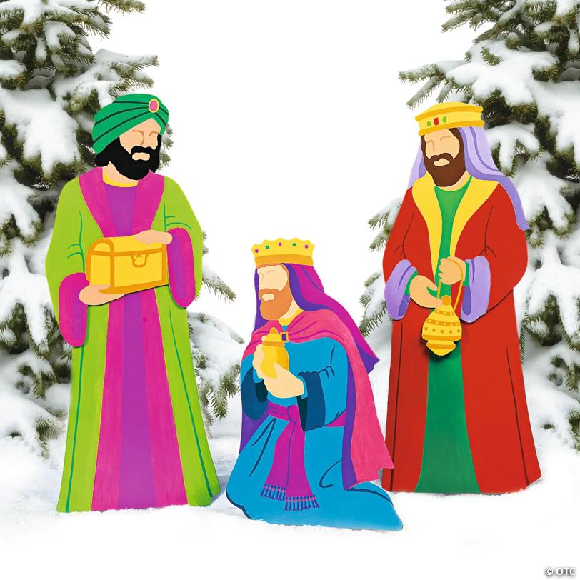 25 1/2" - 47" Three Kings Outdoor Yard Decoration - 3 Pc.