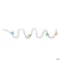 25' White Spring Tinsel Garland with Easter Eggs - Unlit