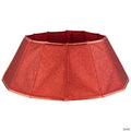 26.75" Shiny Red Fabric HeProperagonal Christmas Tree Collar