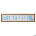 26" Wooden Framed "Happy Easter Y'all" Sign Spring Wall Decor
