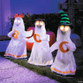 27 1/2" Light-Up Ghosts Halloween Decoration - Set of 3