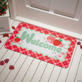 29 1/2" x 18" Love in Bloom Strawberries Welcome Neoprene Doormat