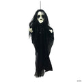 29 1/2" x 43 1/4" Light-Up Hanging Undead Girl Halloween Decoration