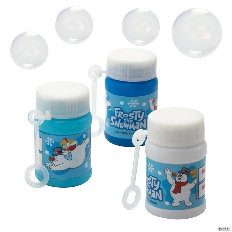 2" 1 oz. Mini Frosty the Snowman™ Bubble Bottle Handouts - 24 Pc.