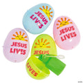 2 3/4" Religious Bubble Bottle-Filled Plastic Easter Eggs - 24 Pc.