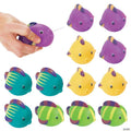 2" Mini Fun Squeeze Vinyl Painted Fish Squirt Toys - 12 Pc.