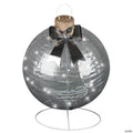 32" Disco Sparkle Silver Christmas Ornament Outdoor Yard Decoration