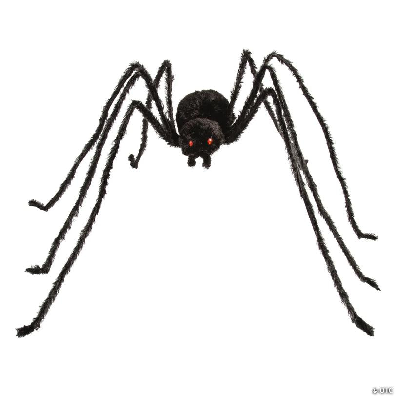 36 1/2" x 5 Ft. 1 3/4" Black Spider with Light-Up Eyes Halloween Decoration