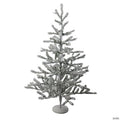 36" Green Flocked Alpine Coral Artificial Christmas Tree - Unlit