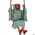 36" Hanging Dead Pumpkin Reaper on Swing Decoration