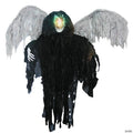 36" Light-Up Hanging Winged Skeleton Reaper Halloween Decoration