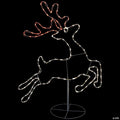 36" Lighted Running Reindeer Silhouette Outdoor Christmas Decor