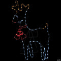 36" Lighted Standing Reindeer Silhouette Outdoor Christmas Decor