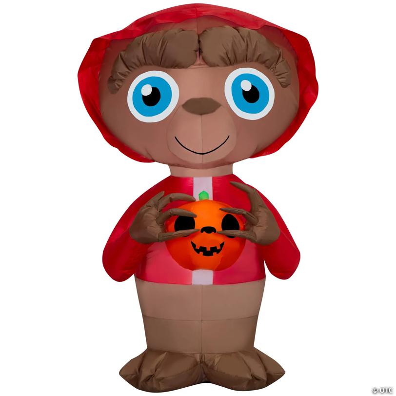 38" Airblown® Inflatable E.T. The Extra-Terrestrial™ E.T. with Jack-O'-Lantern Halloween Outdoor Decoration