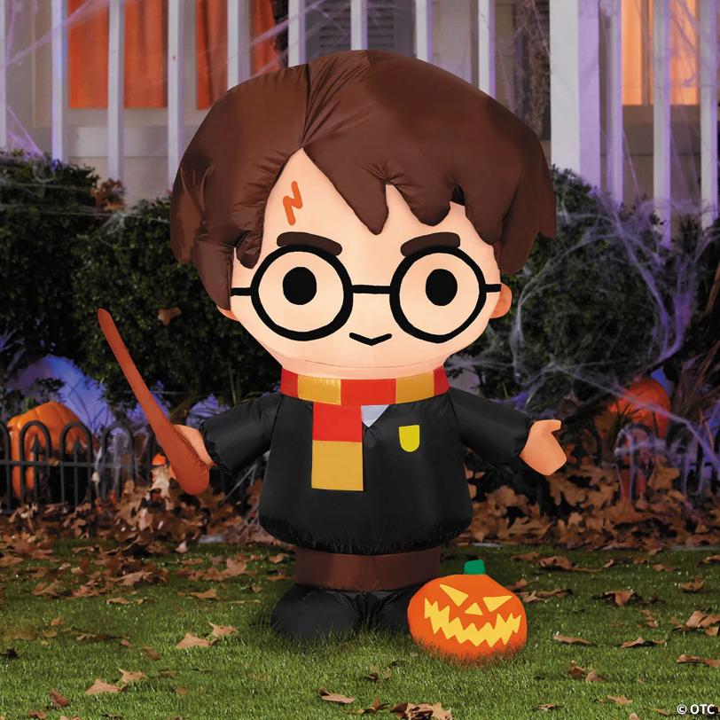 38" Airblown® Inflatable Harry Potter™ Harry Potter with Jack-O'-Lantern Halloween Outdoor Yard Decoration
