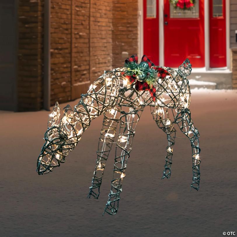 39.75" Lighted Reindeer Christmas Decoration