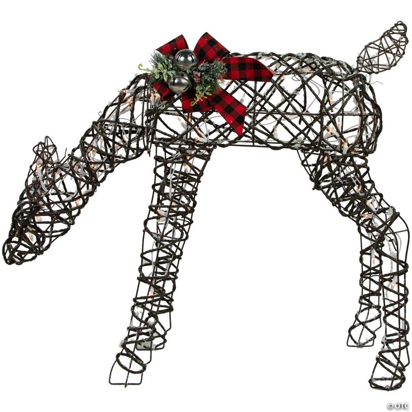 39.75" Lighted Reindeer Christmas Decoration