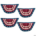 39" x 21" Vintage-Styled Patriotic Americana Canvas Buntings - 4 Pc.