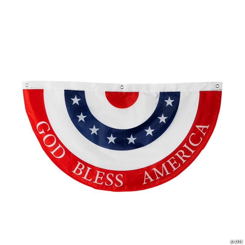 39" x 22" God Bless America Bunting