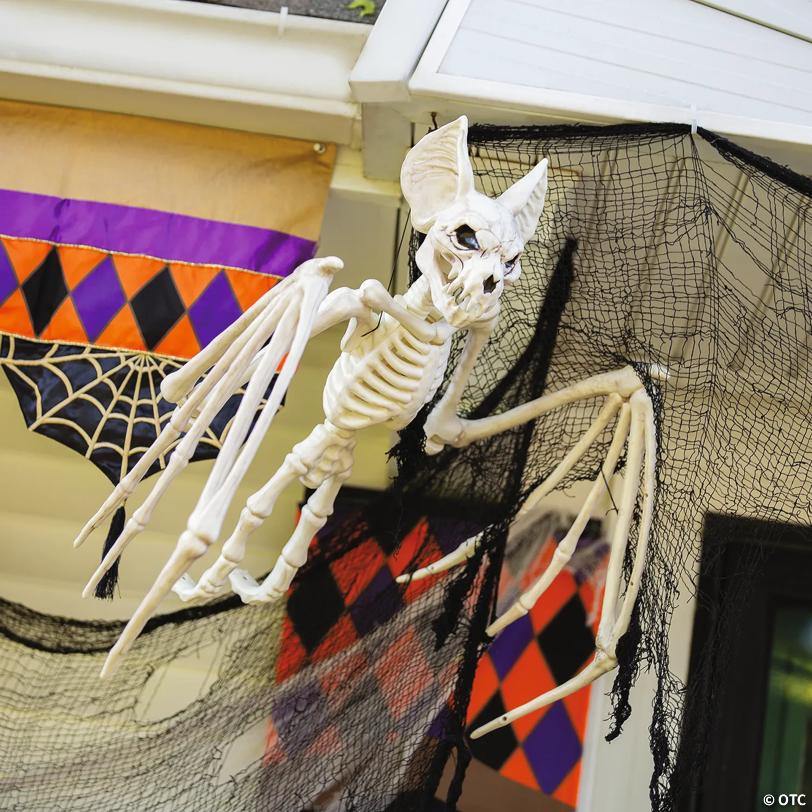 39" x 4" Bat Skeleton Halloween Decoration