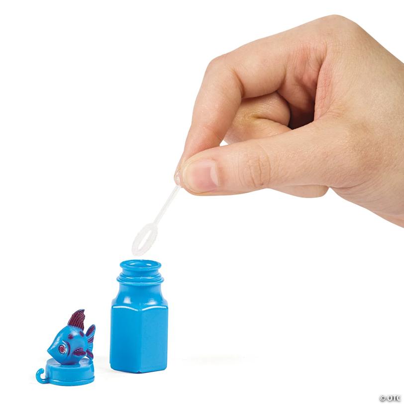 3" Bright Color Tropical Fish Bubble Bottles - 24 Pc.