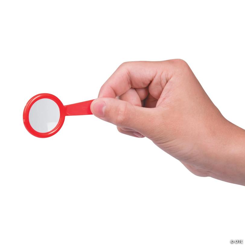 3" Bulk 144 Pc. Mini Solid Color Plastic Spy Magnifying Glasses