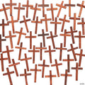 3" Bulk 48 Pc. Religious Plain Wooden Brown Mini Cross Handouts