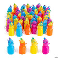 3" Bulk 48 Pc. Tropical Fish Red, Yellow, Blue & Purple Bubble Bottles
