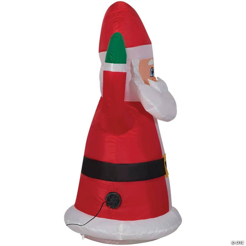 3 Ft. Airblown Inflatable Santa Claus Car Buddy with LED Lights Christmas Yard Decoration