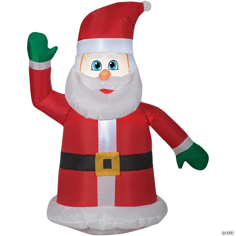 3 Ft. Airblown Inflatable Santa Claus Car Buddy with LED Lights Christmas Yard Decoration