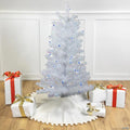 3' Pre-Lit White Medium Pine Artificial Christmas Tree - Blue Lights