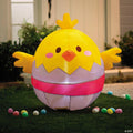 3 ft. Easter Whimsy Yellow Chick in Egg Airblown Decoration