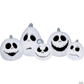 40" Blow-Up Inflatable Nightmare Before Christmas Jack Skellington Pumpkins with Built-In LED Lights Outdoor Yard Decoration