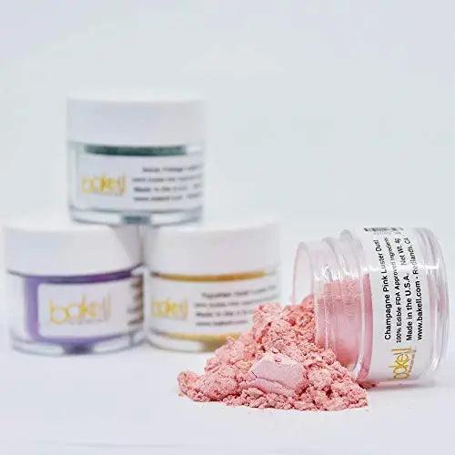 Bakell Luster Dust food safe edible glitter 4g bottle (select your color)