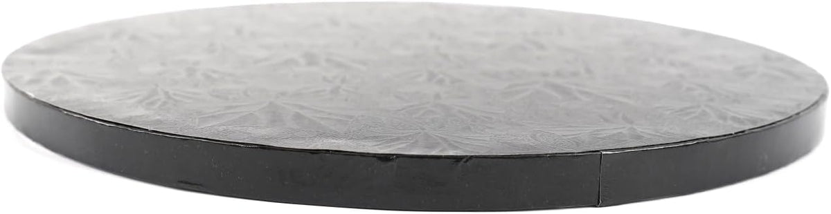 10" Round Black Foil Cake Board Drum